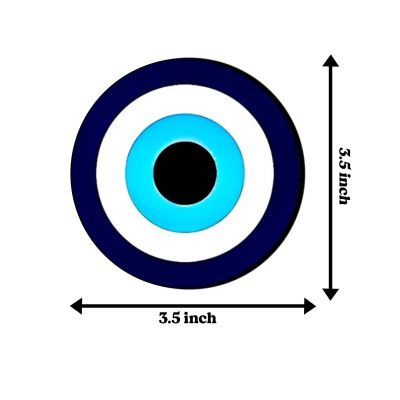 Set of 4 Evil Eye Wooden Coaster for Home, Bar, and Kitchen Decor | Ideal for Dining Tables and Meaningful Gifts